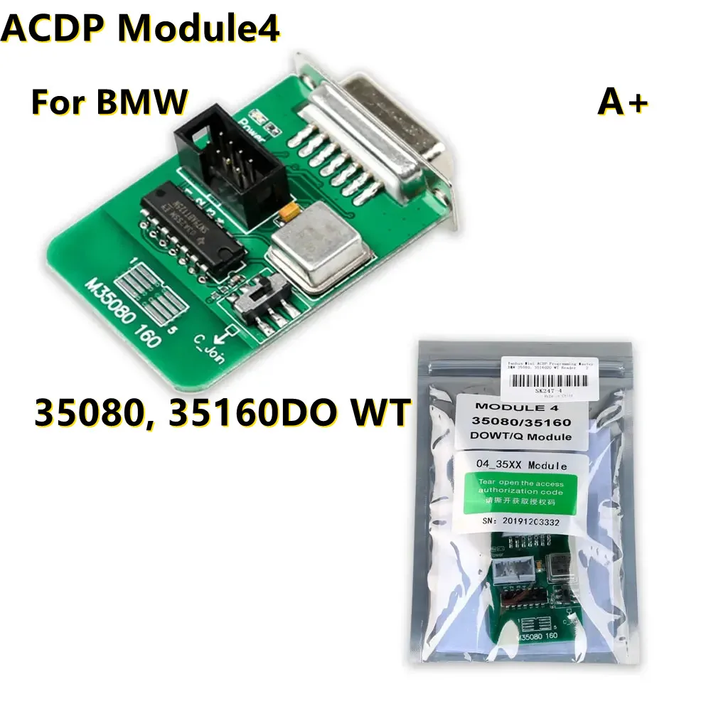 

A+ Yanhua Mini ACDP Module4 for BMW 35080, 35160DO WT EEPROM Read & Write with License A802 Reset mileage
