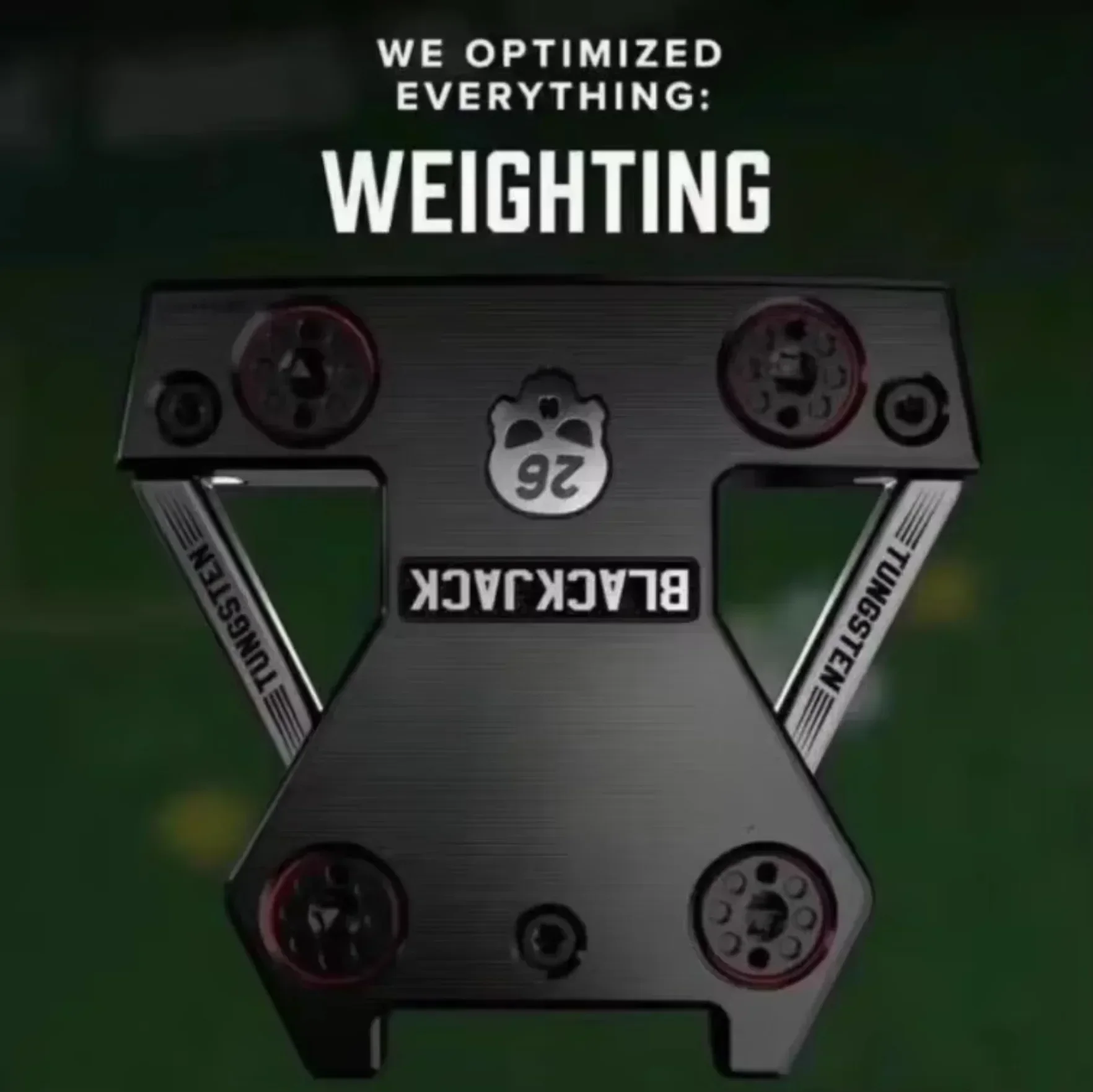 2025New Silver Club BLACKJACK PUTTER Center de gravité bas Putter crâne haute stabilité