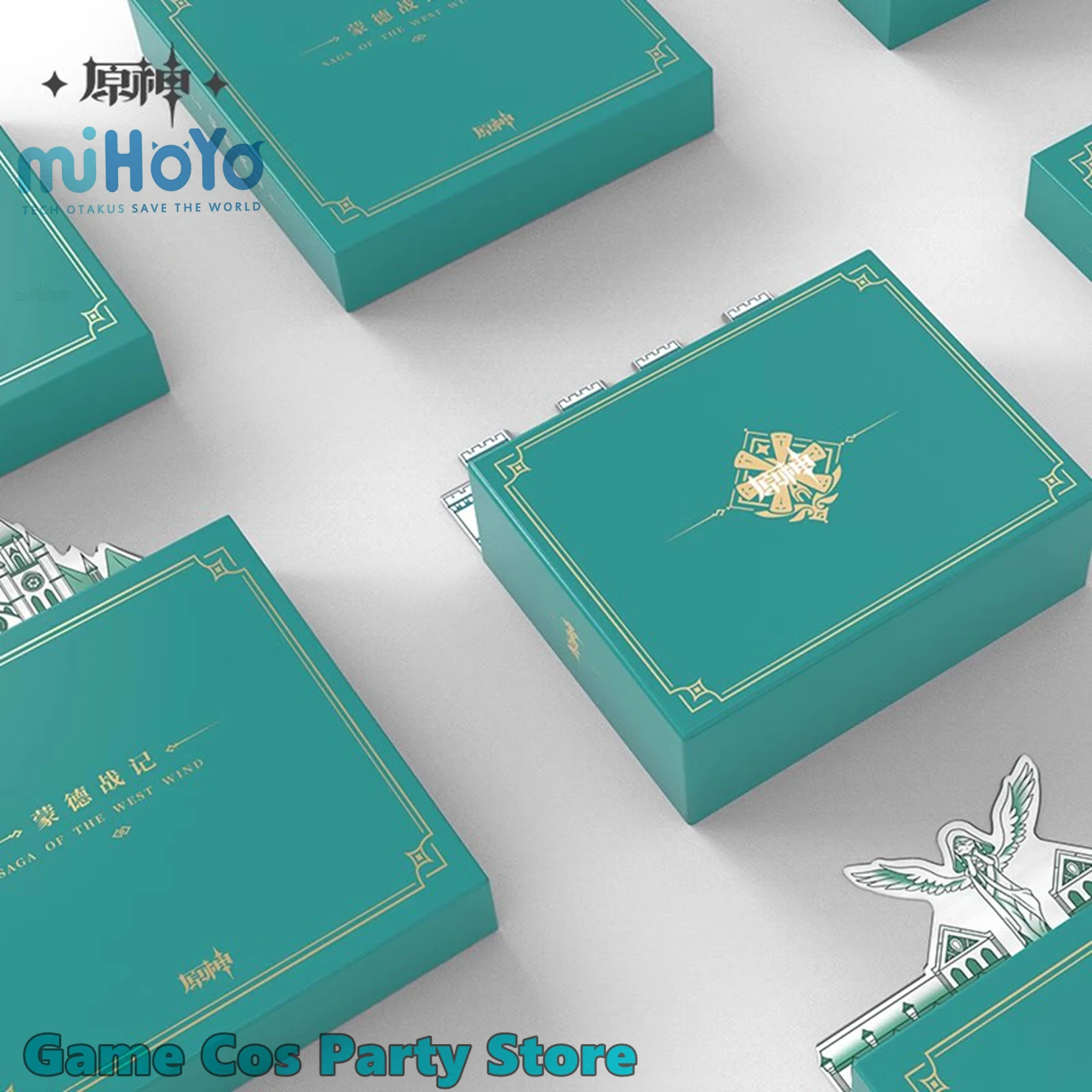 [Genuine] Genshin Impact - City of Winds and Idylls Mondstadt Barbatos OST Gift Box Venti CD Pendant Badge Brooch Limited Set