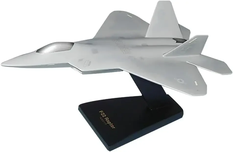 F‑22 Raptor USAF Fighter Plane Model Scale 1/48 | handcrafted mahogany wood, airplane model, desktop display, aviation gift
