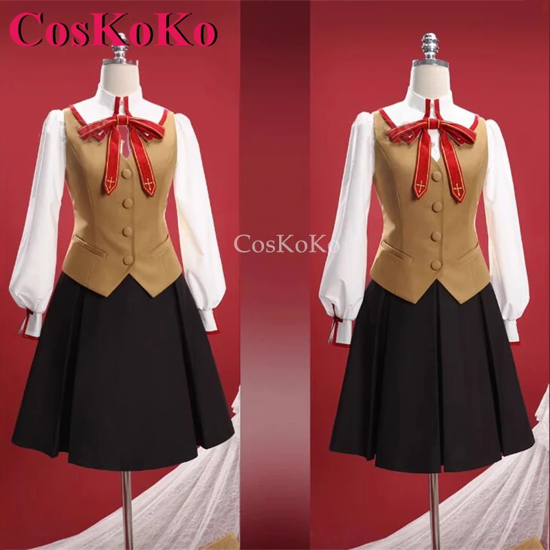 CosKoKo Tohsaka Rin/Matou Sakura Cosplay Game Fate/Grand Order Costume Fate/Stay Night Saber Uniforms Party Role Play Clothing