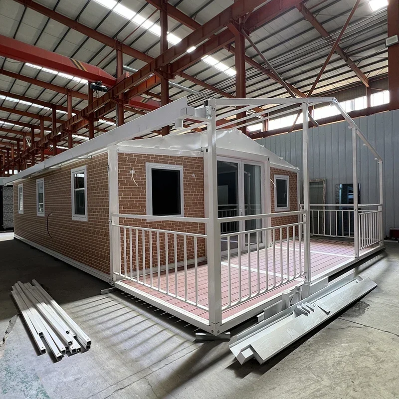 3 Bedroom Prefab Modular House Prefabricated Expandable Portable 20 Foot Container Home Expandable Container House