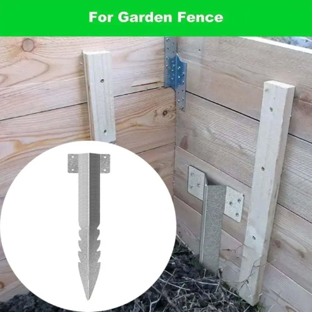 

Steel Construction Railway Sleeper Bracket Serrated Design Metal Material Post Bracket Small Size Heavy Duty