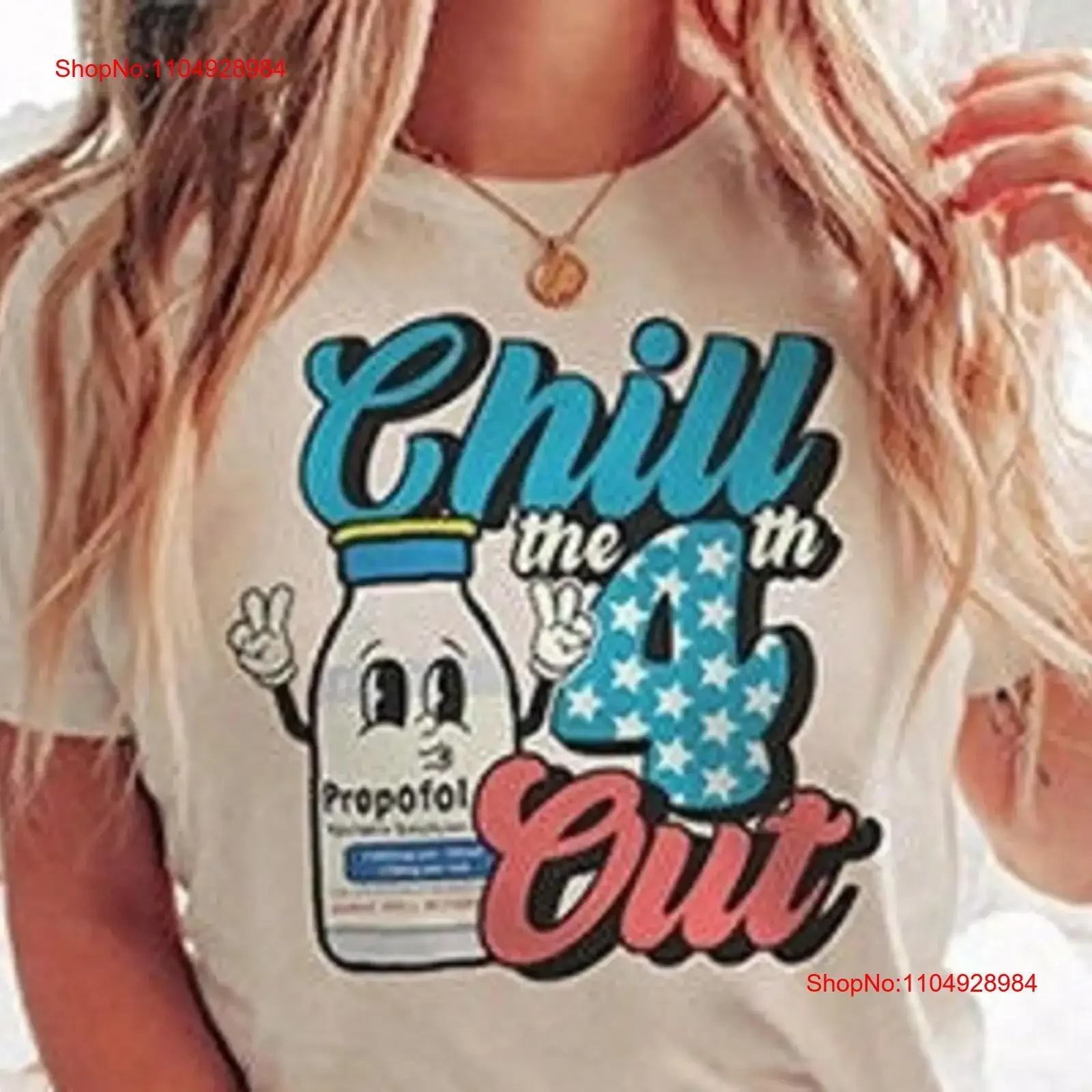 

4th Of July ICU Nurse T Shirt Chill Out Propofol Fourth Sedation Squad CCU Critical Care Rn Sicu Micu Cvicu vintage Washed
