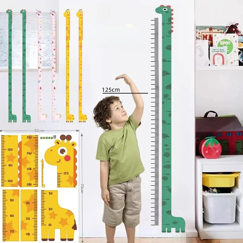

Kids Height Measurement Growth Chart Wall Stickers, Cartoon Animals Height Measure Decals for Kids Bedroom Baby Nursery