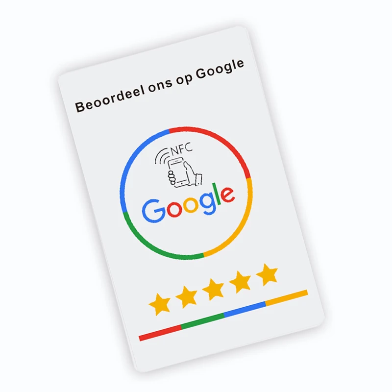 NFC Google Review การ์ด Android/iPhone TAP URL การเขียนการ์ดรีวิวธุรกิจเพื่อสังคม