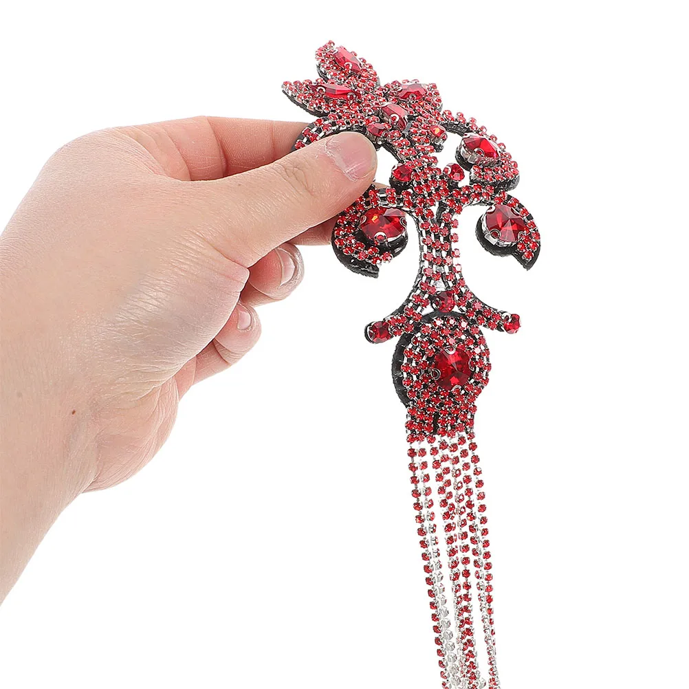 

2pcs Rhinestone Tassel Epaulets Vintage Shoulder Decorations Fringe Trim Blazer Accessories Lightweight Craftsmanship