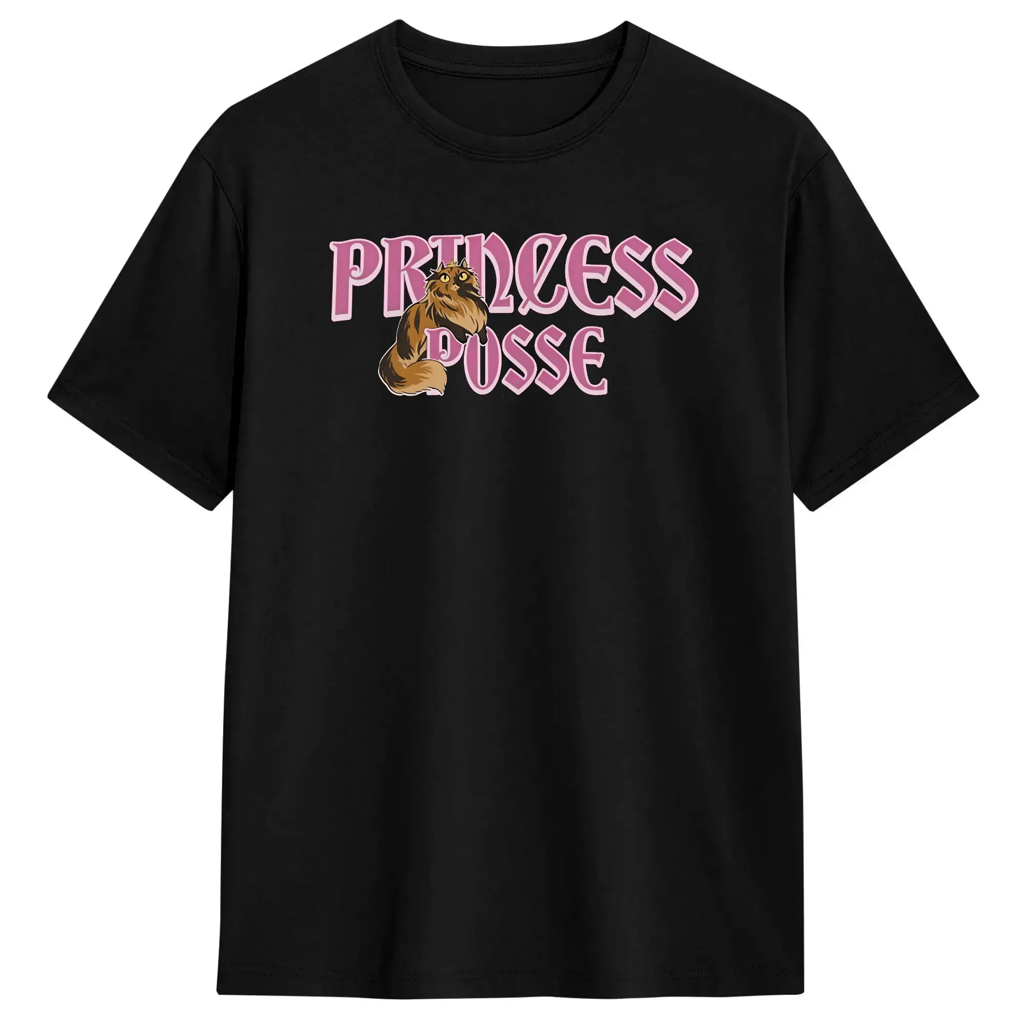 DCC Princess Posse Donut the Cat Funny T Shirts for Men Cotton Vintage T-Shirt Crewneck  Tees Short Sleeve Clothing Plus Size