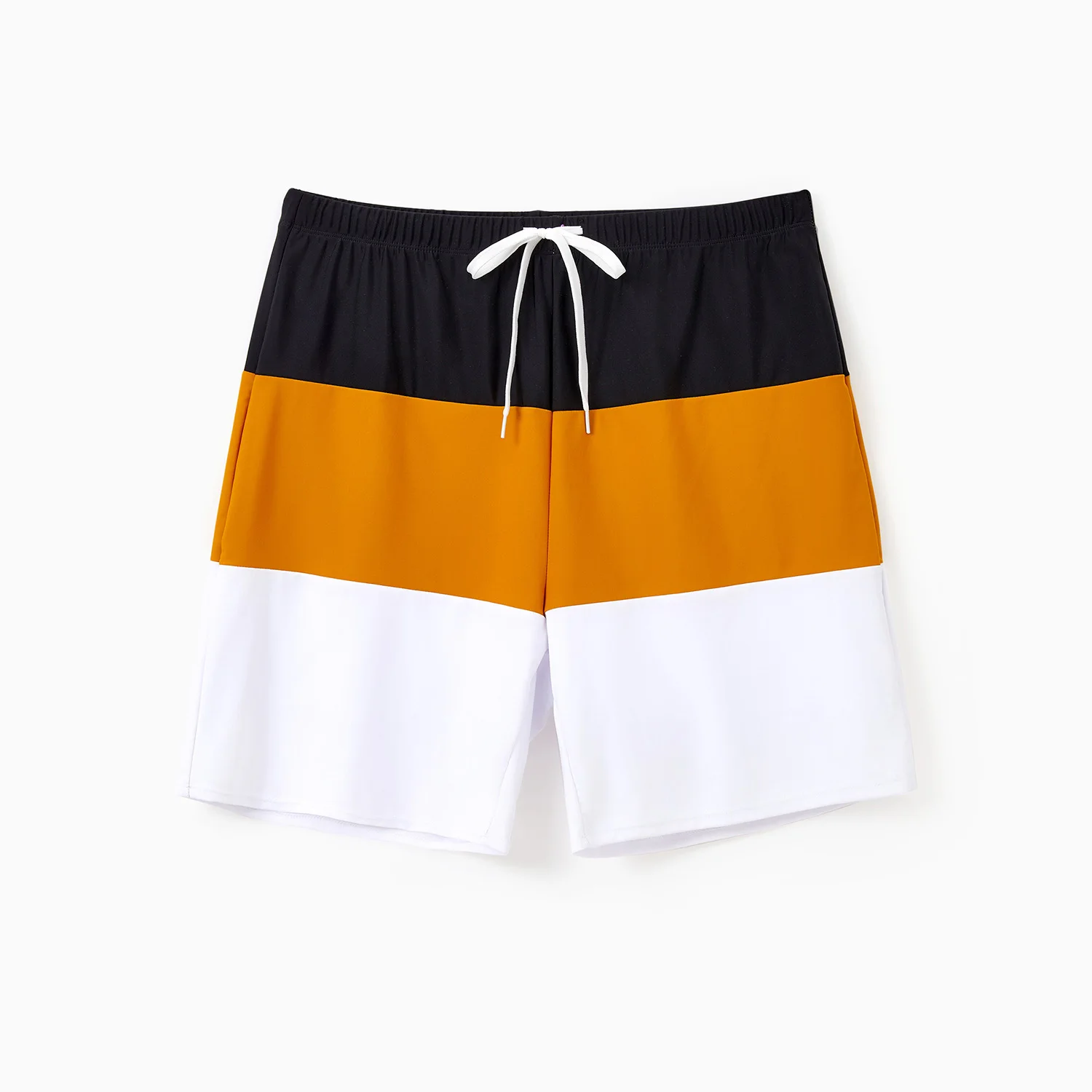 PatPat カラーブロック メンズ スイムトランクス ショーツ