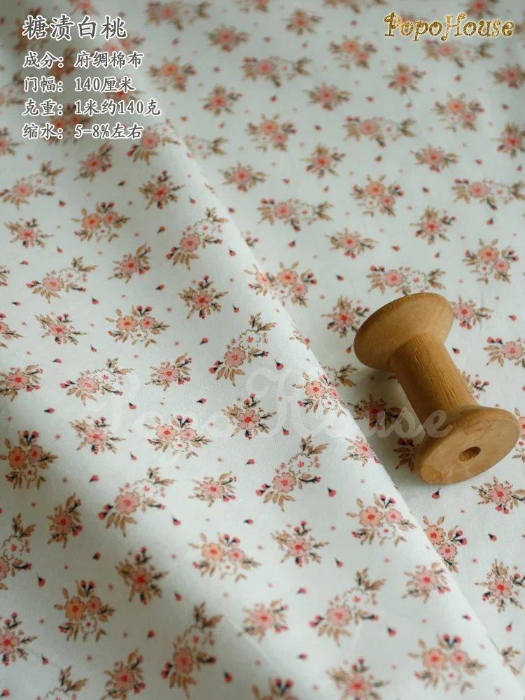 140x50cm Rosa Zucker Rosen-Zen-Blatt Jacquard-Baumwollstoff für Kinder-DIY-Näharbeiten, Hemden, Kleider, Bekleidung – Detail 1