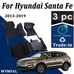 Auto Vloermatten Voor Hyundai Santa Fe Vijf Zetels 2013 2014 2015 2016 2017 2018 2019 Voet Pads Tapijt Cover interieur Accessoires