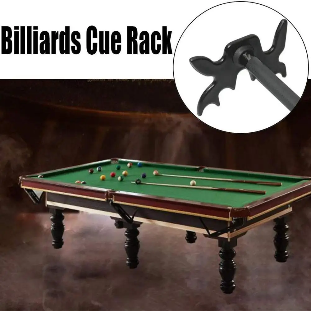 2023 New Pool Cue Black Snooker Billiards Cue Rack Bridge Head Billiards Cross Antlers Rod Holder Accessories