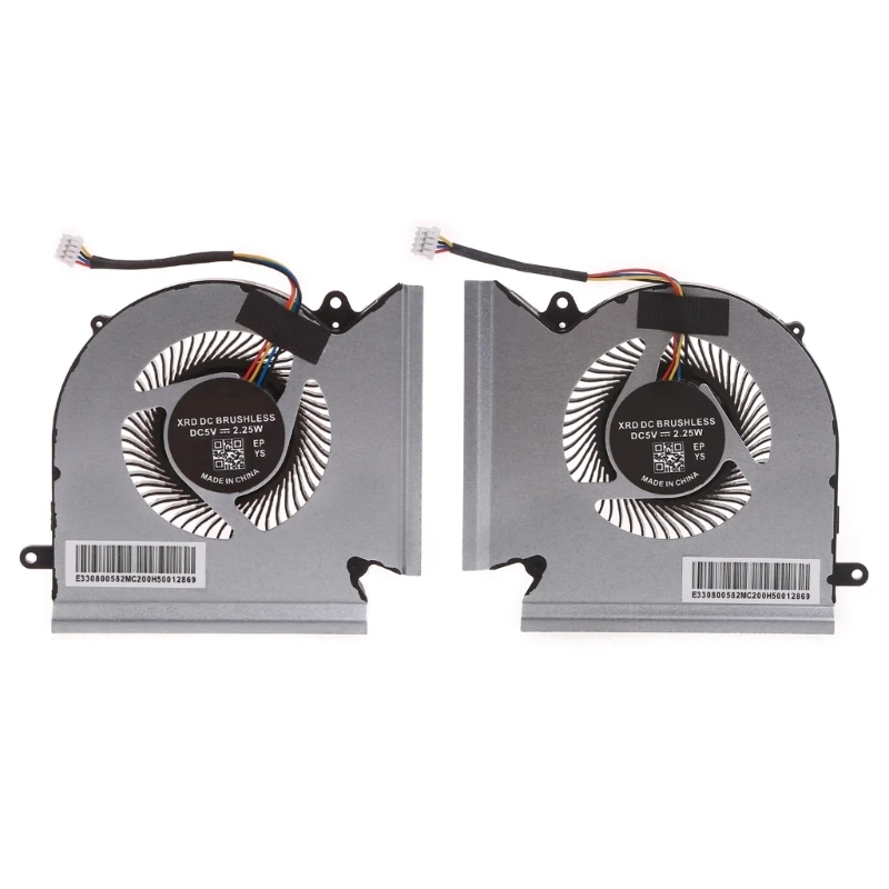 

CPU GPU Fan Laptop Cooling Fan 5V 1A 4 pin Radiator for MSI GE66 GP66 MS-1542 B0KA