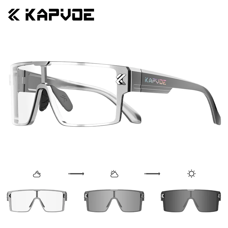 

Kapvoe фотохромные велосипедные солнцезащитные очки для мужчин с магнитными линзами, женские спортивные очки на открытом воздухе, UV400, очки для бега, вождения