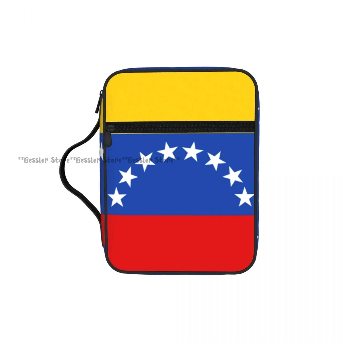 

Prayer Book Storage Handbag Protective Bible Cover Venezuelan Flag Church Prayer Bag Zipper Book Case
