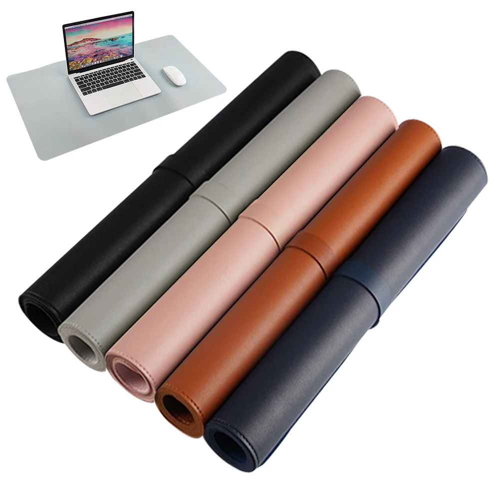 80x40 Cm Desk Writing Mat Large Home Lightweight Dual Use Easy Clean Resting Surface Protective Mouse Pad PU Leather Office