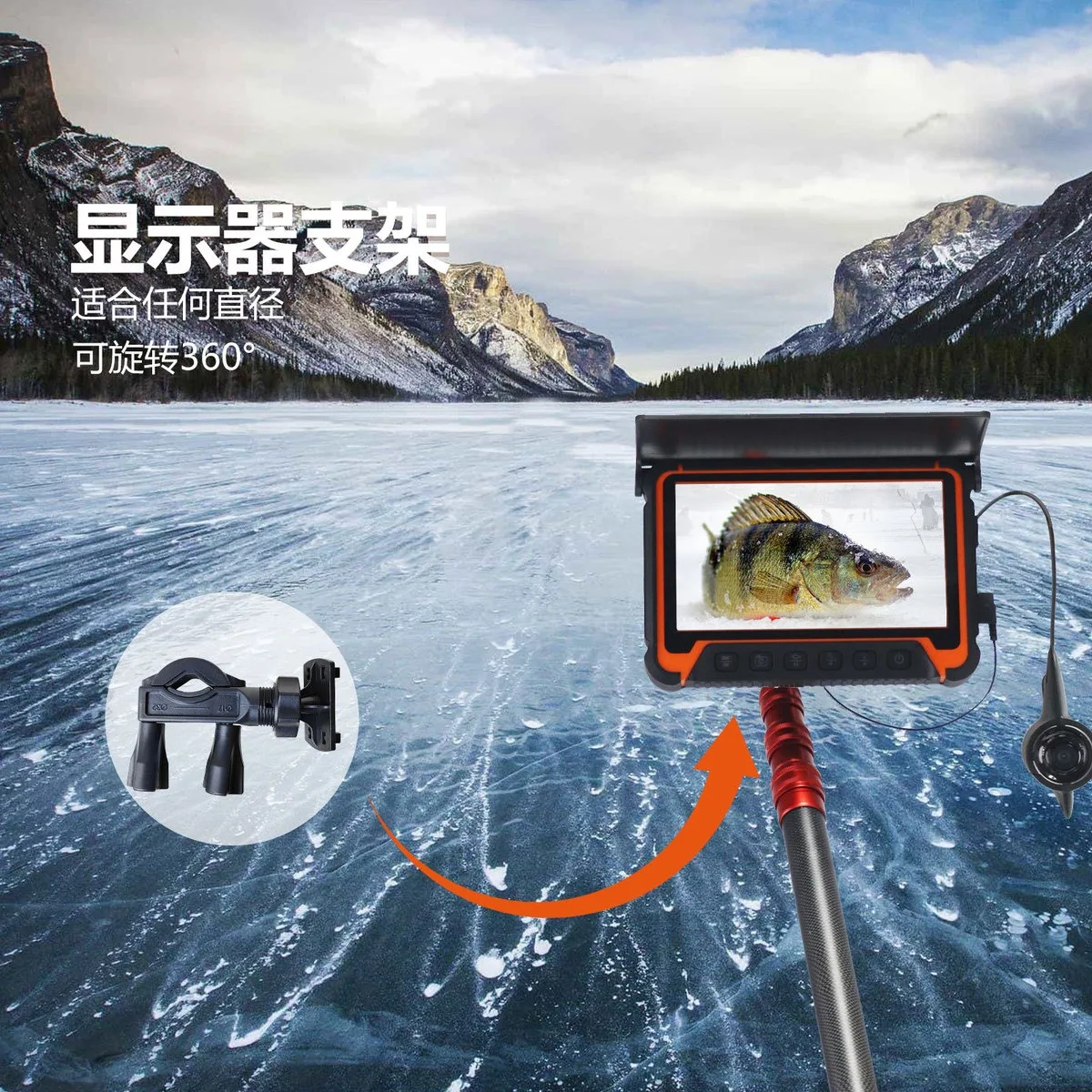 2025年工場オリジナル水中魚カメラ水中魚群探知機ビデオカメラ7インチディスプレイ付き