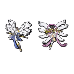 Digimon Anime Enamel Pins Cool Cartoon Brooches Clothing Backpack Lapel Badges Fashion Jewelry Accessories Souvenir Gifts