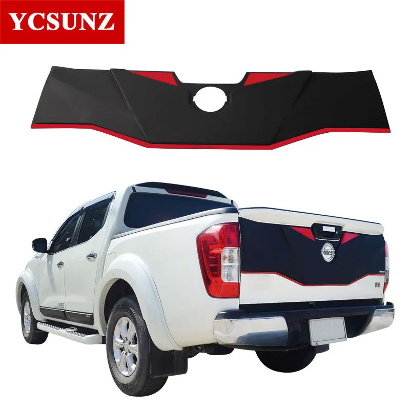 ABS Tailgate Trim Panel Cover For Nissan Navara NP300 2014 2015 2016 2017 2018 2019 Nissan Frontier 2015-2019 Car Styling