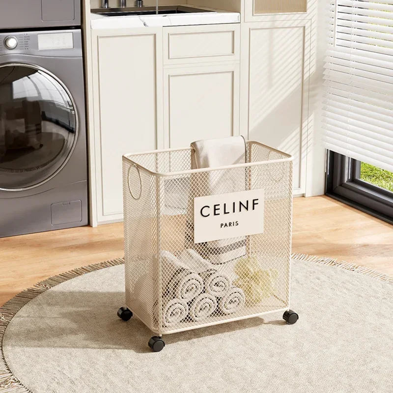 

Stylish Laundry Basket, Home Clothes Storage Bin, Bathroom Laundry Hamper, Perfect for Clothes Organization, Modern Storage