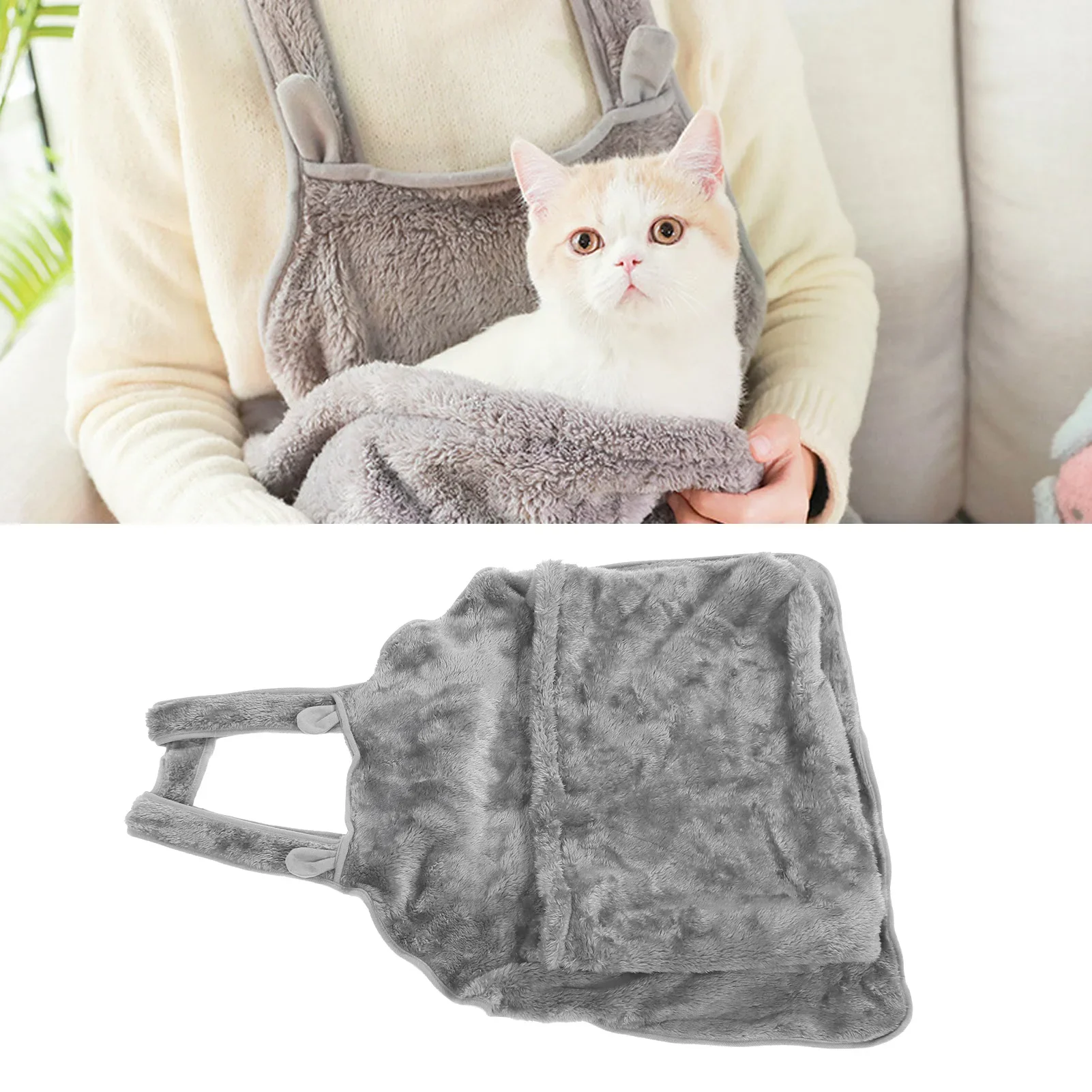 

Adjustable Breathable Cat Carrier Apron, Soft and Warm, Portable Kitten Sling, Sleeping Bag for Small Pet