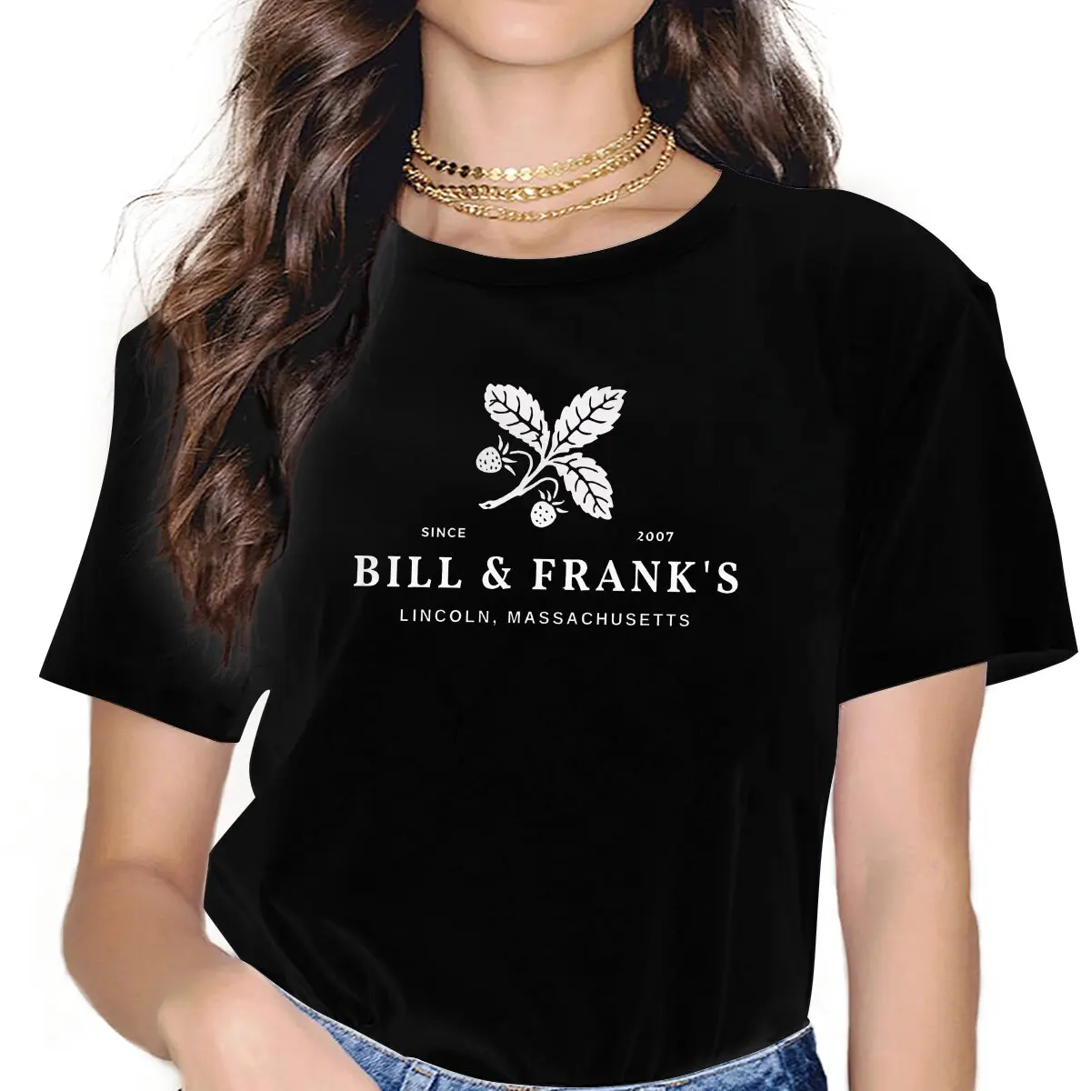 T-Shirt damski damski bluzy damski bluzy damski wear bankowy Bill & Frank's Strawberry