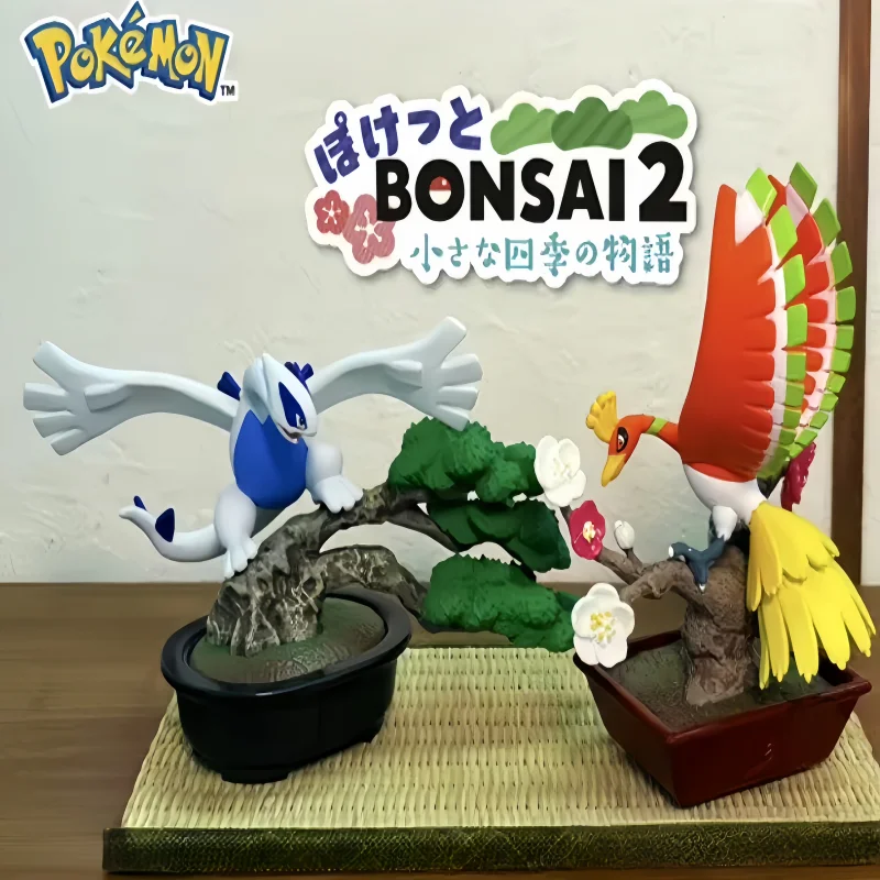 

Коллекция Re-Ment Pokemon Bonsai 2: История четырех сезонов, виниловая игрушка-сюрприз в коробке, фигурки Покемонов, украшения, подарки для фанатов, игрушки