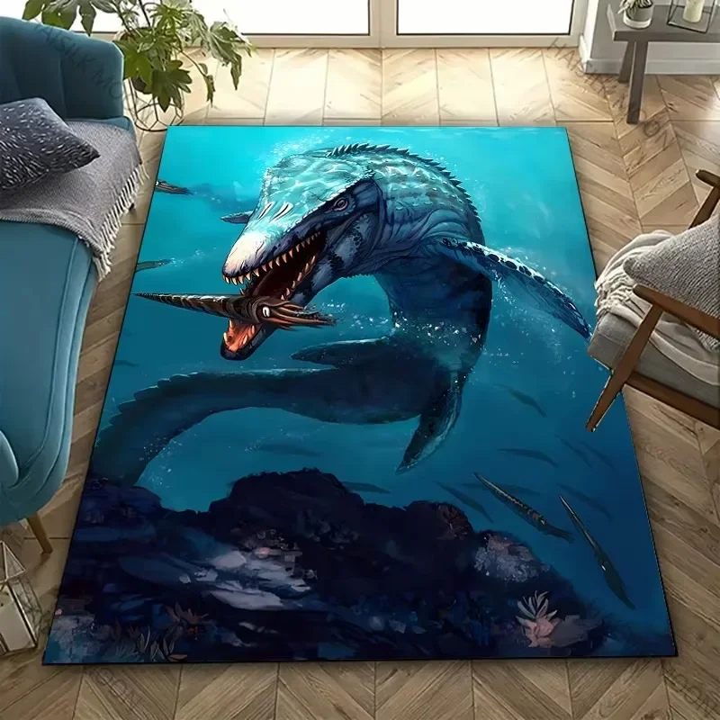 

VIKAMA Museum-Grade Dinosaur Fossil Carpet Non-Slip Living Room Study Children's Room Universal Dinosaur Theme Room Decoration