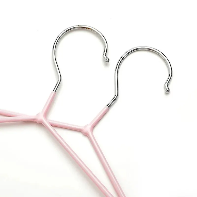 10PCS Non-slip Dip Plastic Clothes Hanger Dormitory Clothes Drying Adult Clothes Drying Rack Household Thick Clothes Support image 3
