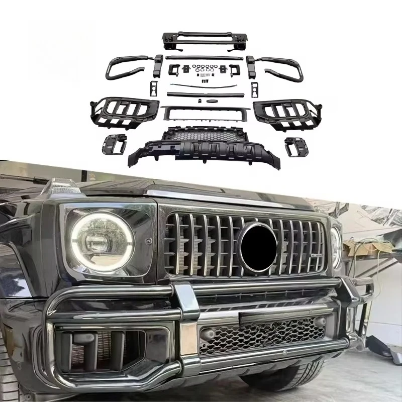 

Защитная накладка на бампер W465 для Mercedes-Benz W465 G-класса 2025 G63, передний бампер-кенгурятник, обвес W465 G63, защита переднего бампера