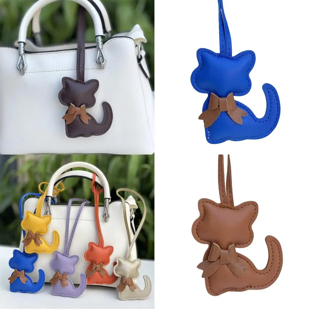 Lovely Themed Ring PU Leather Hanging Accessory For Purse Car Keys Lightweight Scratch Resistant Design