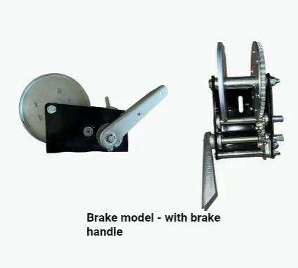 2500 Lbs Heavy Duty Portable Hand Winch, 2-Way Self-Locking Manual Hoist for Trailer Lifting & Pulling