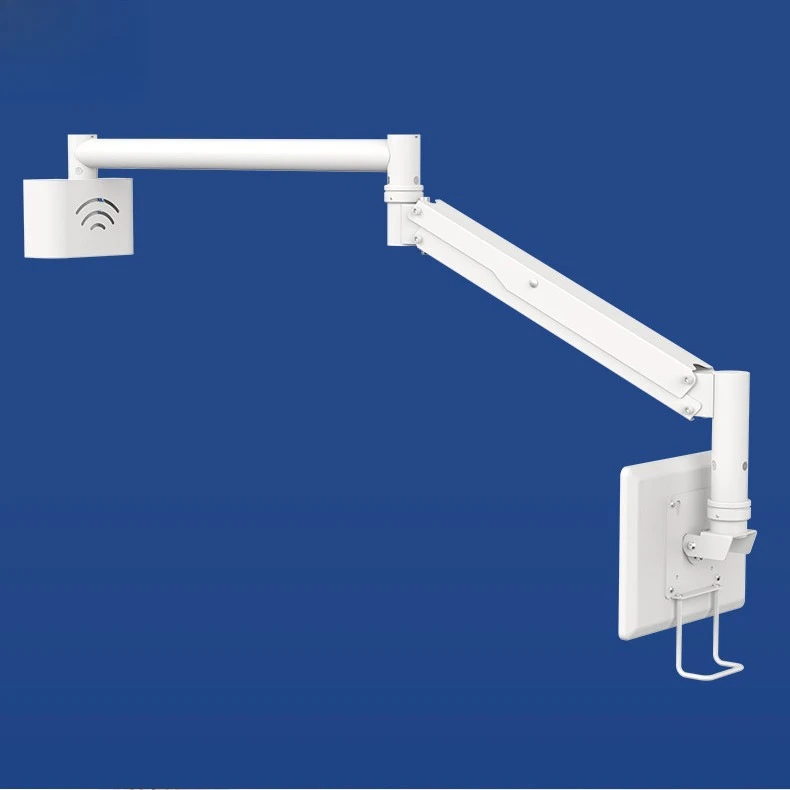 Bedside Pneumatic Articulating Display Arm Universal Adjustable Flat Panel Bracket Height Adjustable Laptop Wall Shelves