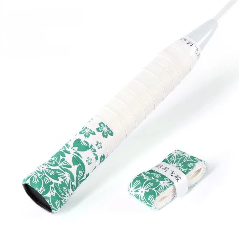 تنس الريشة شريط لحام مضرب بدمنتون السيطرة التفاف بسرعة ذاتية اللصق قبضة ساكورا طباعة العرق ماصة الصيد قضبان الفرقة