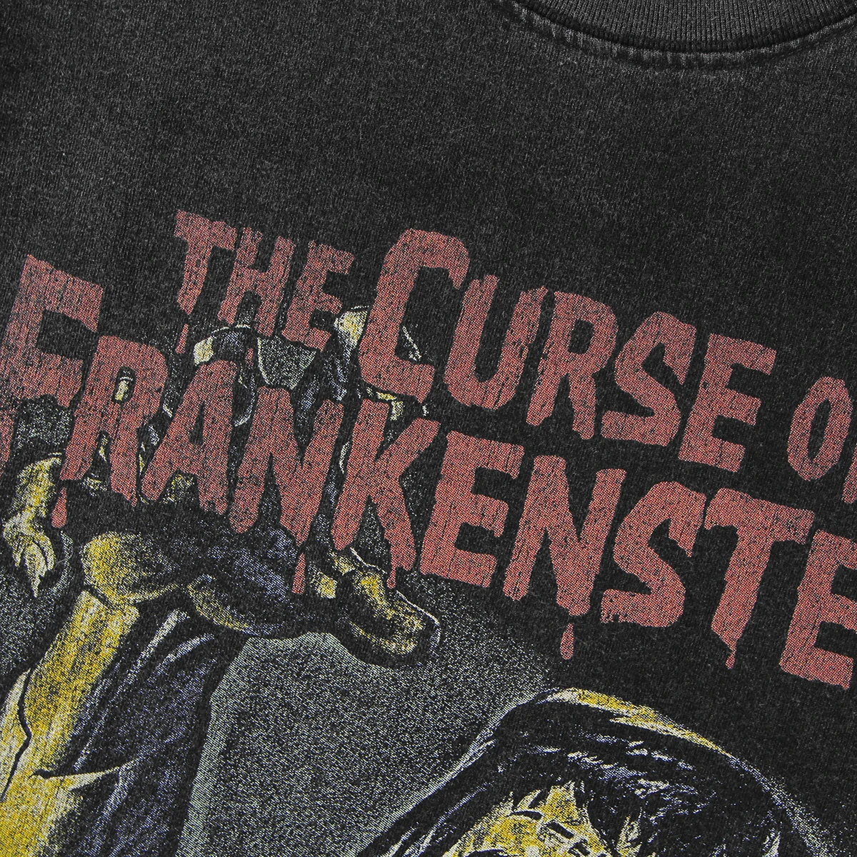 The Curse of Frankenstein T-Shirt Classic Horror Movie Mary Shelley Retro Men Summer Long Sleeves Cotton Tee Shirt