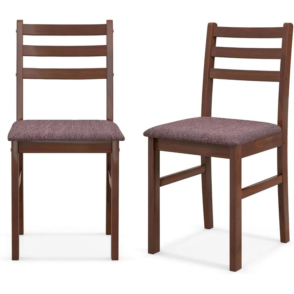 

Walnut Set of 2, Mid-Century with Padded Seat, Dining Stools