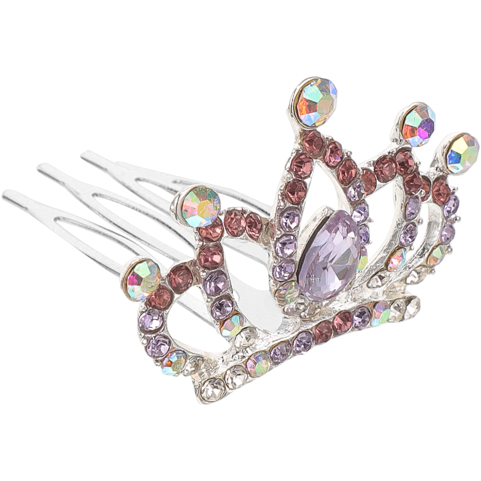 

Crown Comb Hair Diamond Flower Girl Accessories for Young Girls Hairpin Banquet