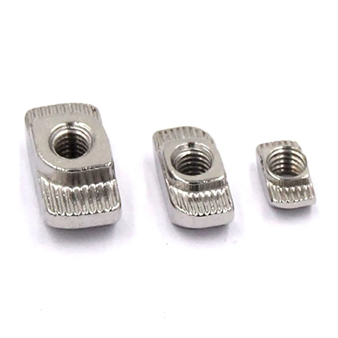 30 Stück T-Nuten M3-M8, vernickelt/Edelstahl 304, passend für europäische Standard-Aluminiumprofile der Serie 20/30/40