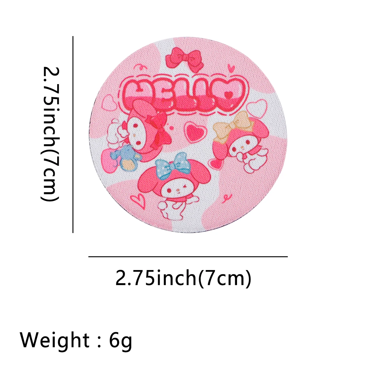 1 Set Kawaii Pink Cat Coaster for Car Cup Holder Women Girls Round Coaster Table Protector Pad Coffee Hot Drink Cup Mat Gifts