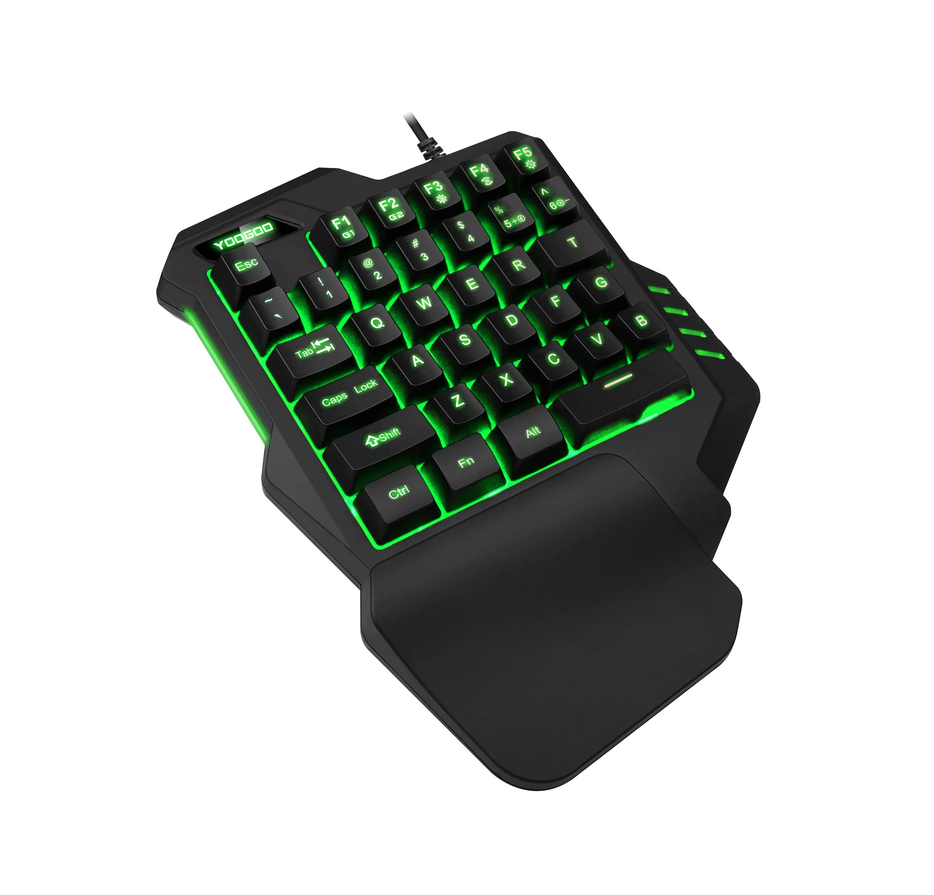 One-Handed Gaming Keyboard Colorful Rgb Backlit Gaming Keyboard New Single Handed Keyboard Operation Free Adjustment Lighting