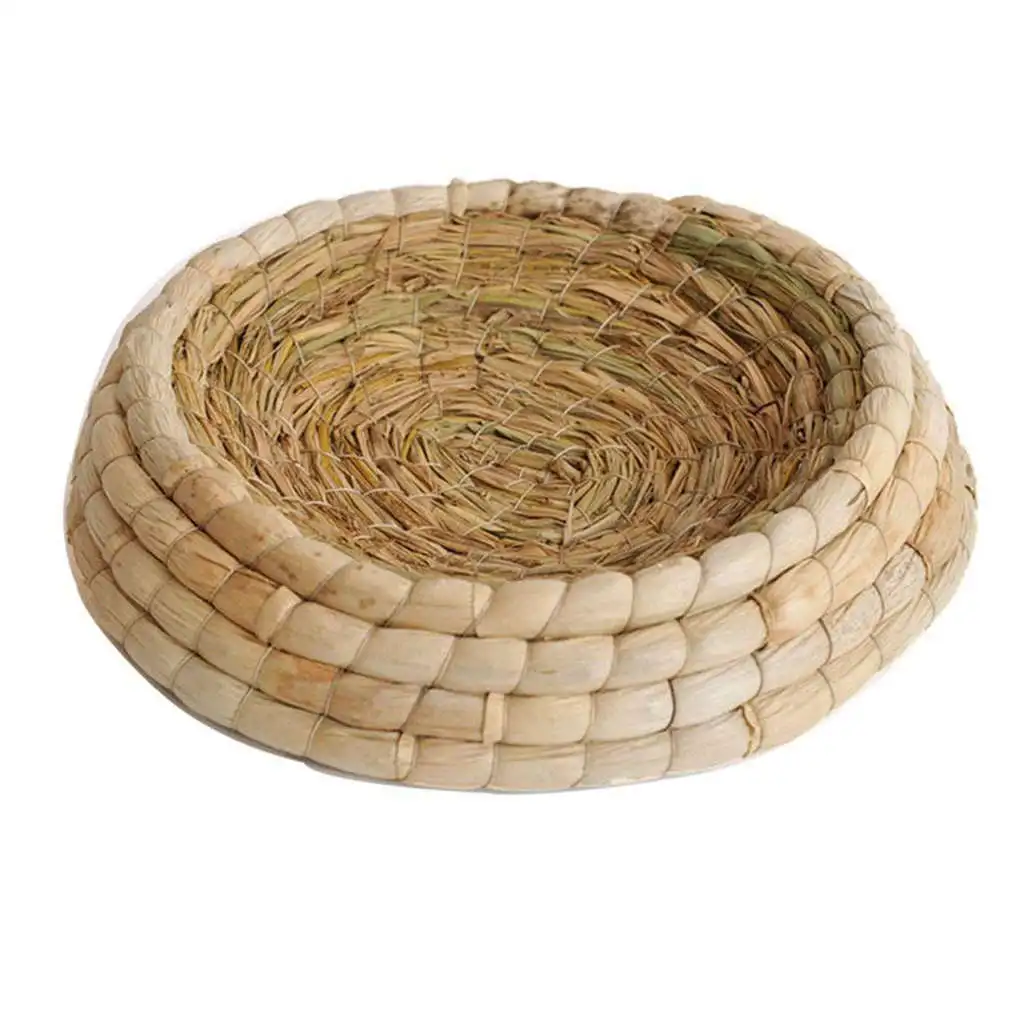 Handwoven Birds Nest Corn Leaves And Straw Incubation Bed Courtship Breeding House For Pigeon/Dwarf Rabbit/Bunny/ Dove/Hamste