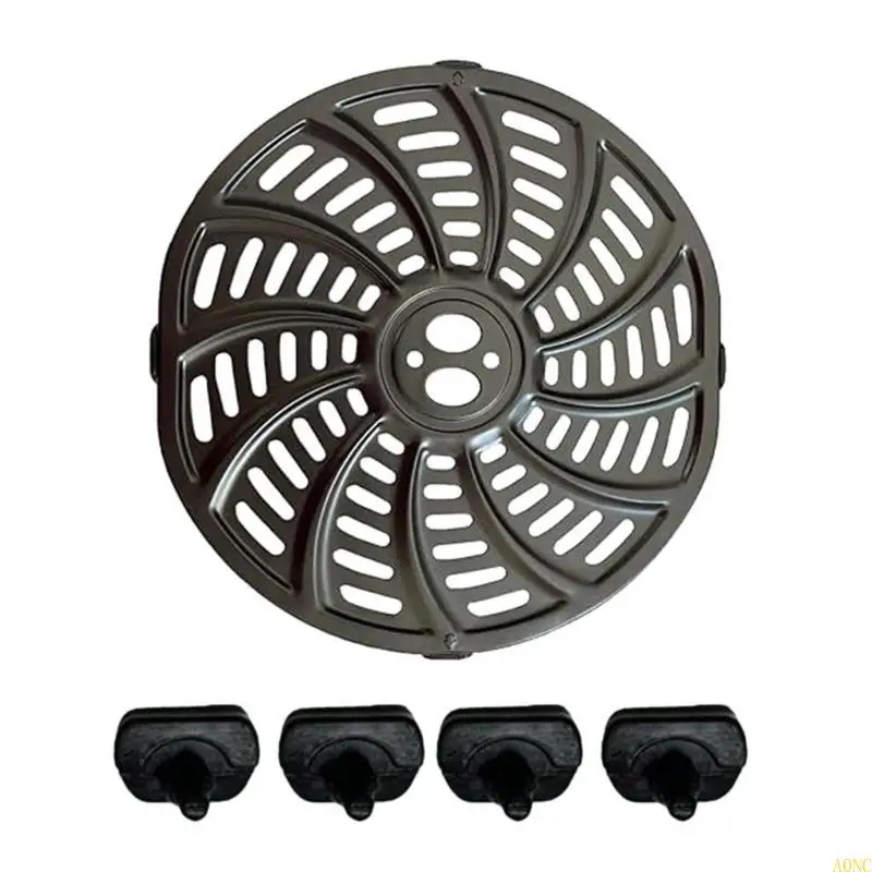 A0NC Air Fryer Tray Play Plate Многофункциональный металлический инструмент для приготовления пищи для модели 6QT