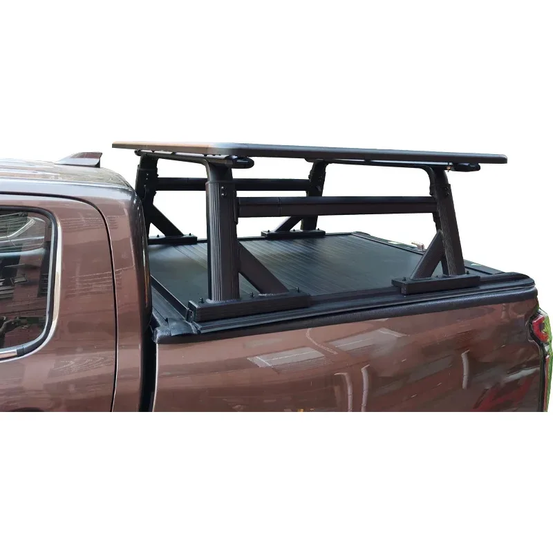 

Top quality 4x4 Offroad Truck Bed Ladder Rack | Adjustable Roll Bar & Heavy-Duty Aluminum Universal Cargo Roof Rack