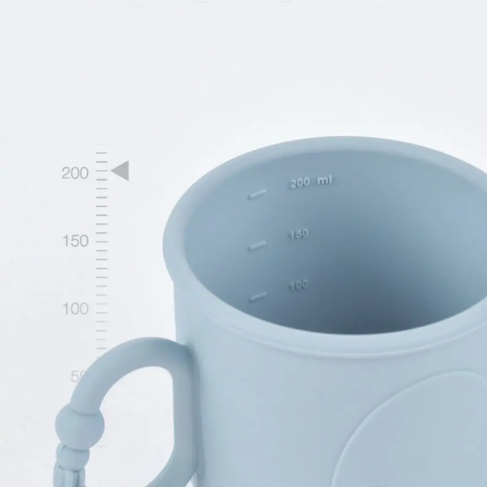 الهدايا سيليكون كوب تدريب الطفل المحمولة مقبض مزدوج طفل سيبي أكواب البطريق طباعة 200 مللي الأطفال زجاجة ماء القش #3