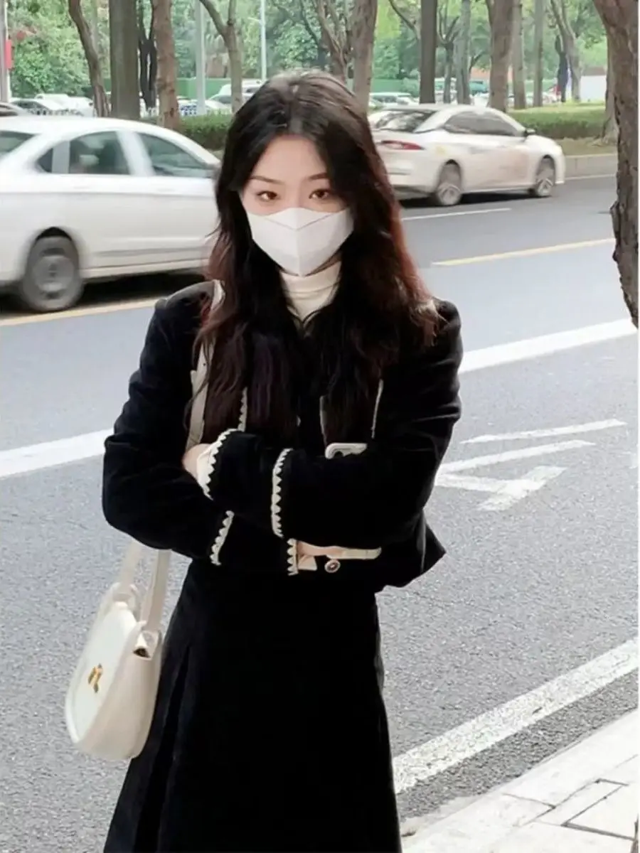 Faionable Gonna a vita alta e Jaet Set da donna Sle Primavera Autunno Nuovo arrivo Sensazione di lusso Piccola fraanza Vento