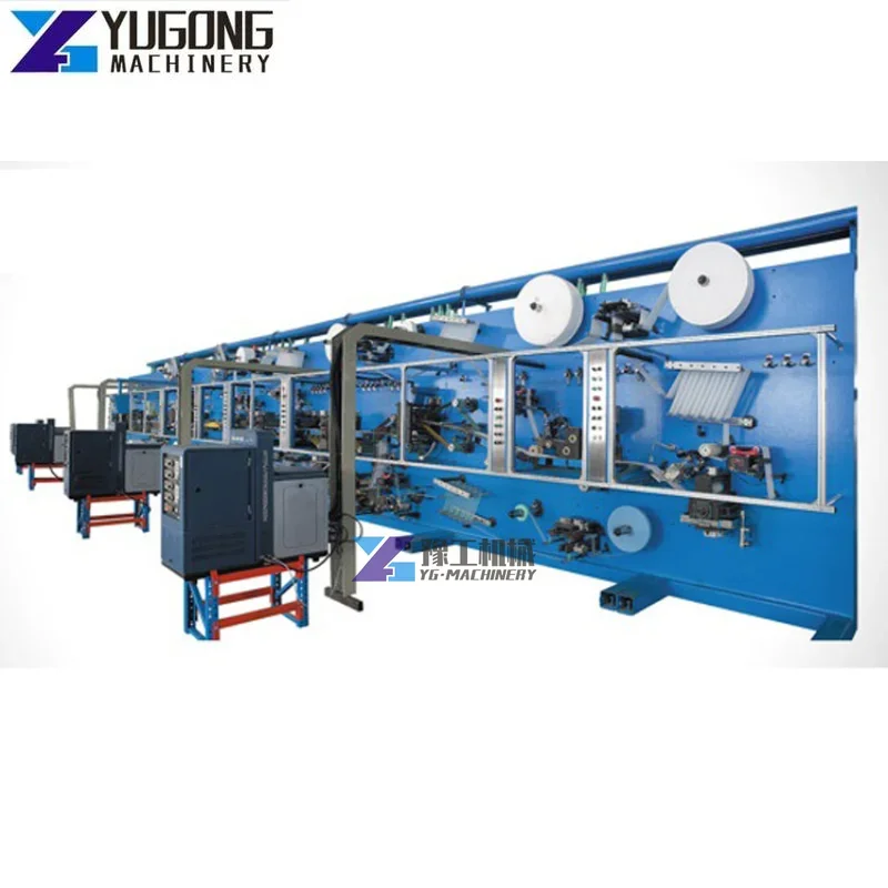 Women Sanitary Pad Napkin and Diaper Pads Making Machinery Fully Automatic with Glue for Lady for Sale