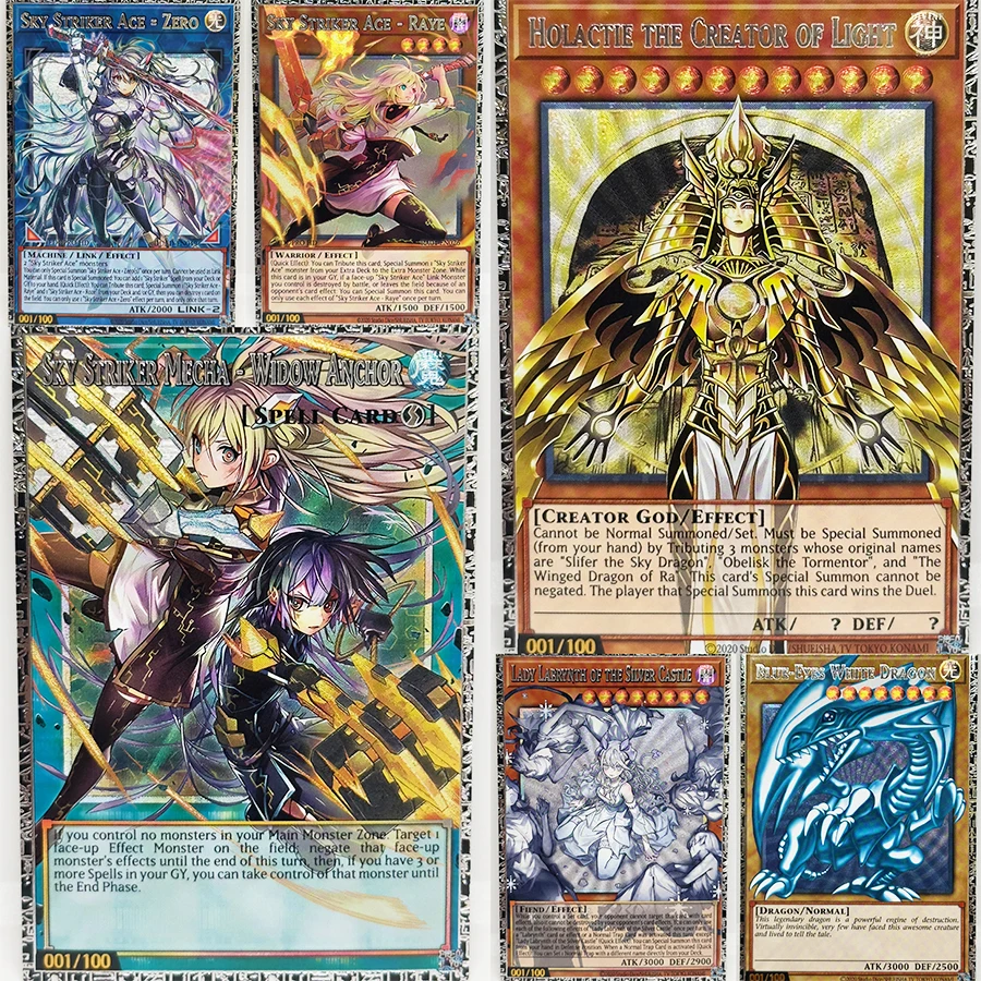 51-pieces-ensemble-yu-gi-oh-diy-utr-english-sky-striker-ace-reissue-jouets-loisirs-collection-de-jeux-cartes-d'anime