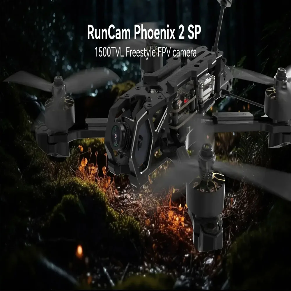 RunCam Phoenix 2 SP 카메라 – DC 5-36V |   4:3/16:9 화면비율 |   7.5g 19x19x21mm |   FPV 레이싱 드론/쿼드용 야경