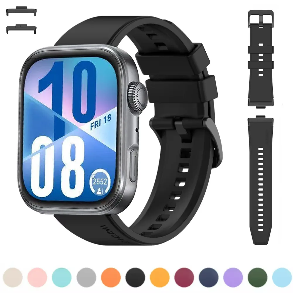 

Silicone Strap for Huawei Watch Fit 4/Pro/3 Sports Replaceable Bracelet for Huawei Watch Fit 4 Smart Watch Bracelet Accessories