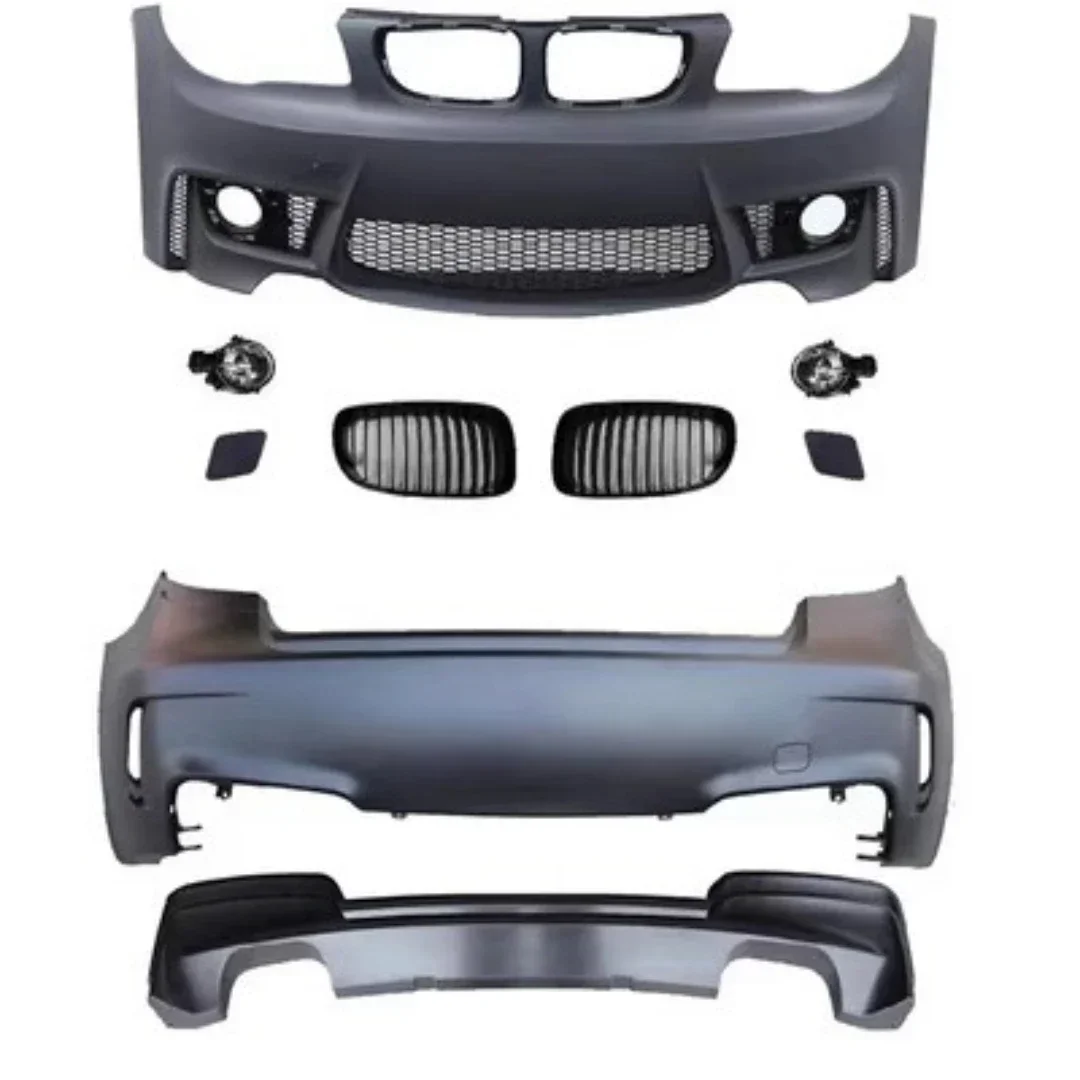 

Body Kit Front Rear Bumper Grill Mask for 1 Series E81 E82 E87 E88 2007-11 Modified 1M Fog Lamp Rear Lip Auto Accessories